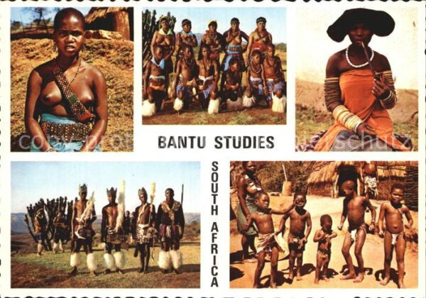 Typen Afrika Bantu from various Tribes in South Afri