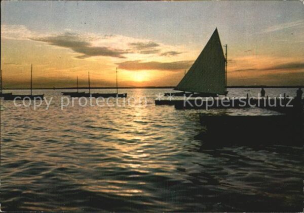 Segelboote Abendstimmung