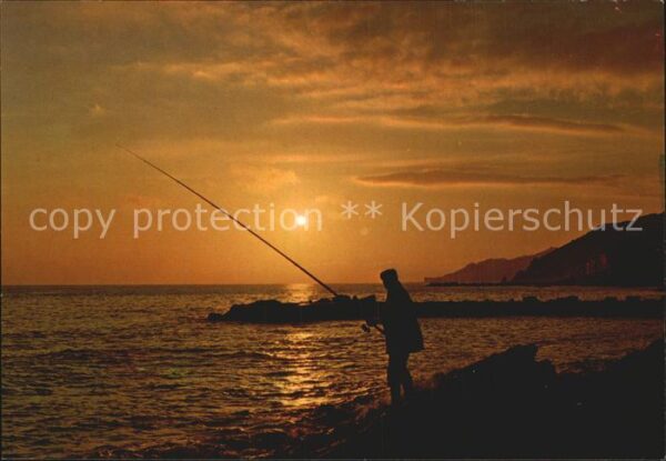 Angelsport Angler Sonnenuntergang