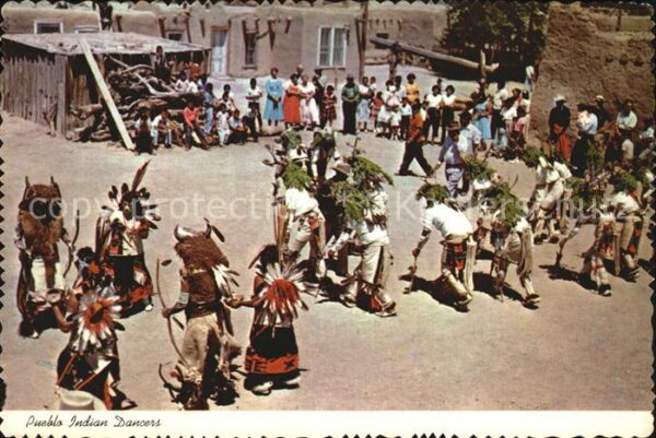 Indianer Native American Pueblo Indian Dancers Buffalo and Deer