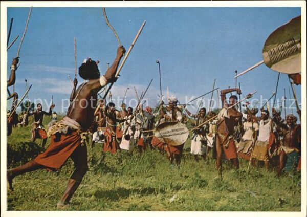 Typen Afrika Swaziland Swazi Warriors War Dance