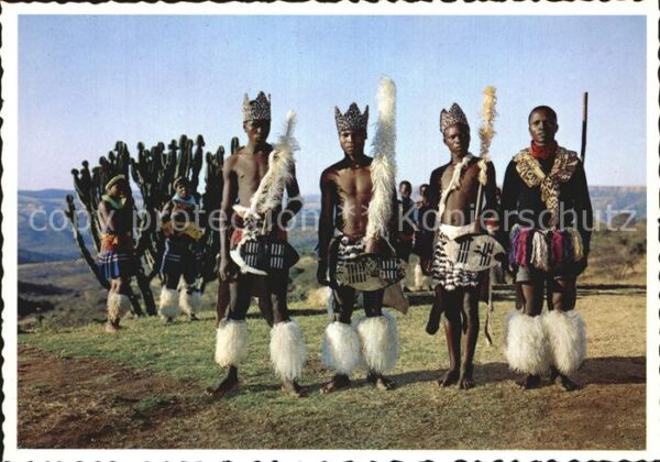 Typen Afrika Male Zulu Dancers