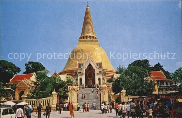 Thailand Pagoda Wad Phrapathomjedee Nakornpathom