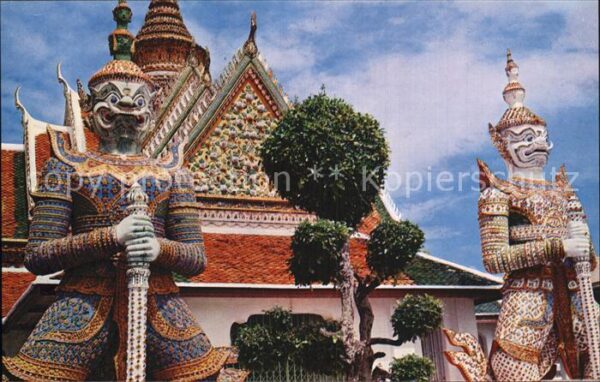 Thailand Giant Cuardians Wat Arun Temple Dawa Ba