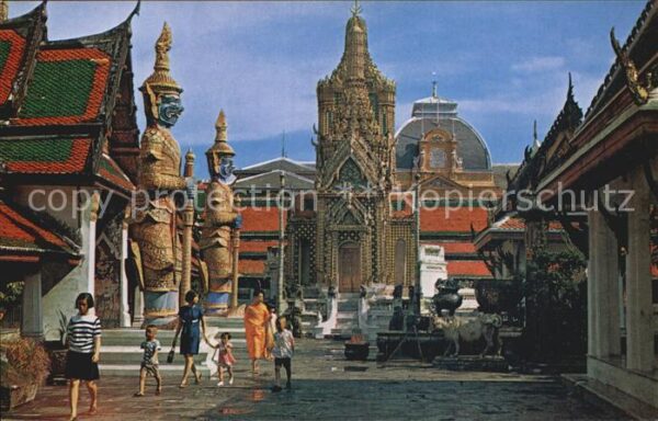Bangkok Ground of Wat Phra keo Emerald Buddha T