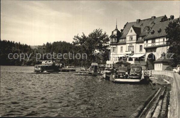 Bleilochtalsperre Anlegestelle HO Hotel Kranich