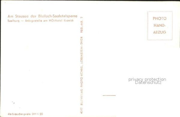 Bleilochtalsperre Anlegestelle HO Hotel Kranich – Bild 2