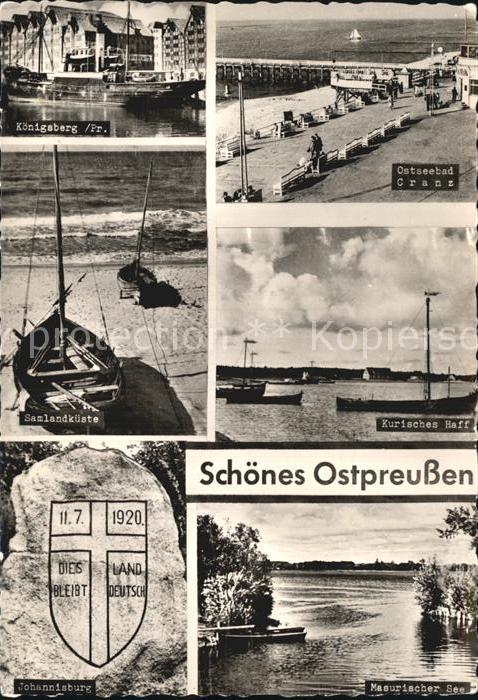 Ostpreussen Region Königsberg Cranz Kurisches Haff Johanni