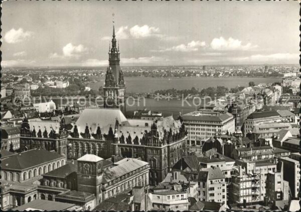 Hamburg Blick zur Stadt