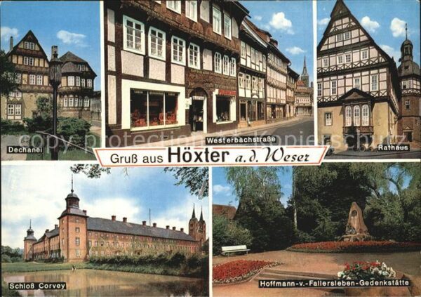 Hoexter Weser Dechanei Westerbachstraße Rathaus Schlo