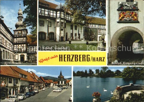 Herzberg Harz Schlossturm Schloss Innenhof Eingangsto