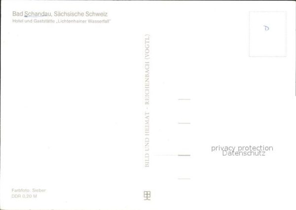 Bad Schandau Hotel Gaststätte Lichtenhainer Wasserfa – Bild 2