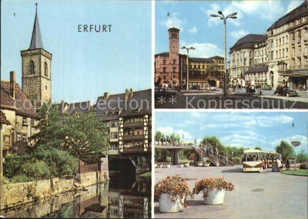 Erfurt Krämerbrücke Bahnhofsplatz Interhotel E