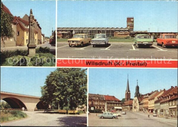 Wilsdruff Postsäule Autobahn Raststätte Brücke Ma