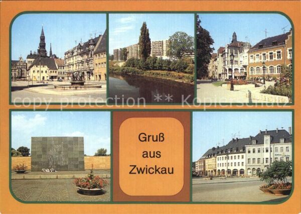 Zwickau Sachsen Hauptmarkt Wilhelm Pieck Straße Mahnmal
