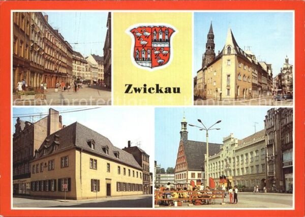 Zwickau Sachsen Schiffchen Robert Schumann Haus Rathaus