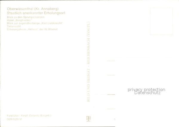 Oberwiesenthal Erzgebirge Sprungschanzen Hotel Bergfrieden Erholu – Bild 2
