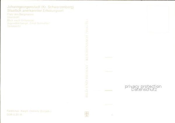Johanngeorgenstadt Platz des Bergmanns Jugendherberge Erns – Bild 2