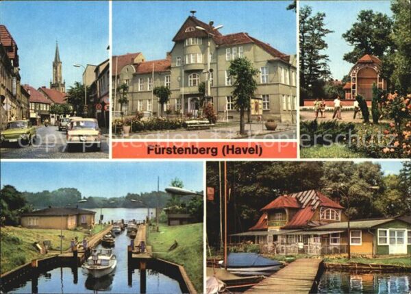 Fuerstenberg Havel Ernst Thälmann Straße Rathaus Park des