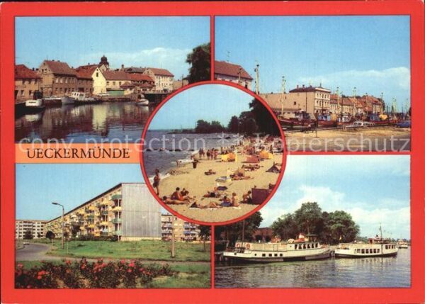 Ueckermuende Mecklenburg Vorpommern Hafen Strand Neuendorfer Straße