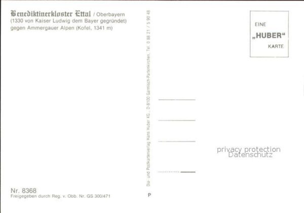Ettal Benediktinerkloster Ammergauer Alpen – Bild 2