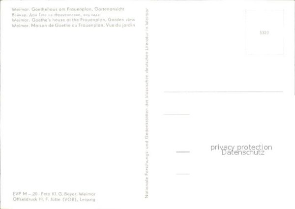 Weimar Thueringen Goethehaus Frauenplan – Bild 2