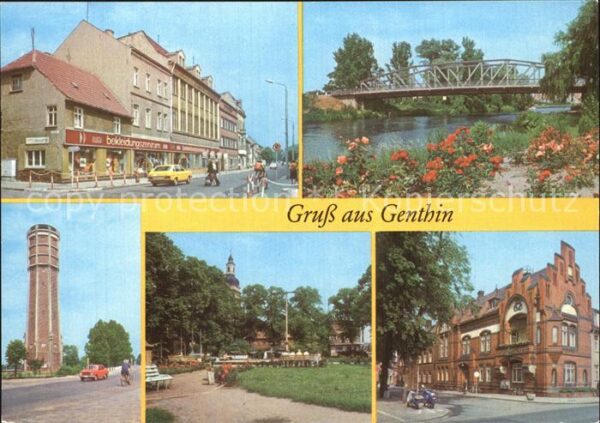 Genthin Ernst Thälmann Straße Plauer Kanal Wass