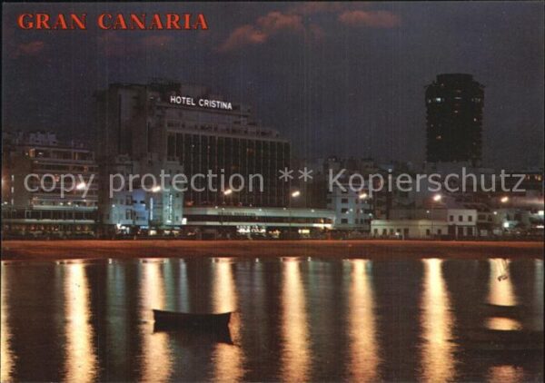 Gran Canaria Las Palmas Playa de las Canteras Nacht