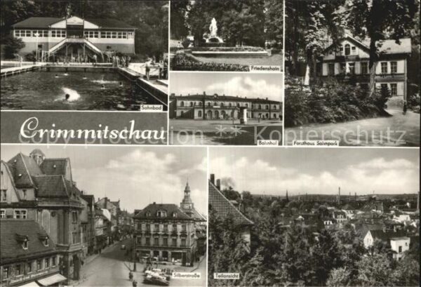Crimmitschau Bahnhof Forsthaus Sahnpark Sahnbad Silb