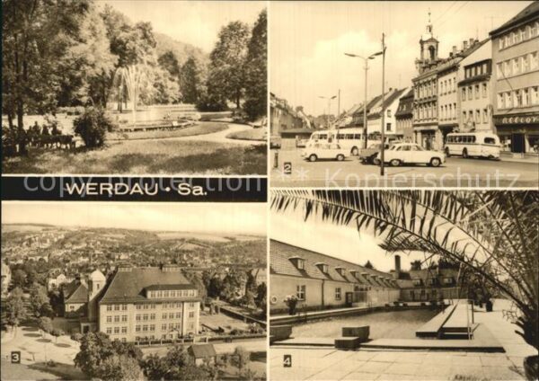 Werdau Sachsen Stadtpark Marktplatz Diesterweg Obersch