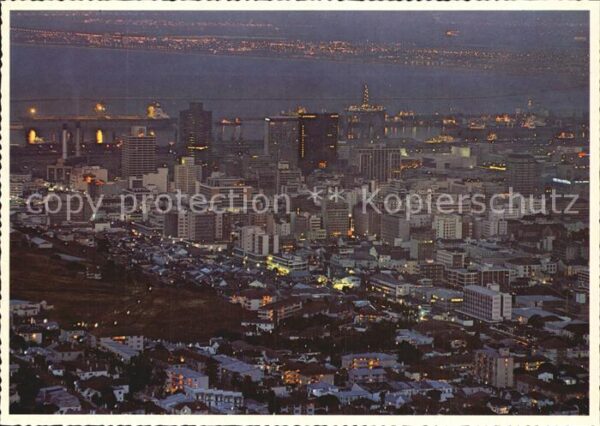 Cape Town Kaapstad Kapstadt Nachtaufnahme
