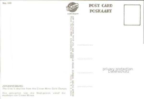 Johannesburg Gauteng Stadtzentrum Crown Mine Gold Dumps – Bild 2