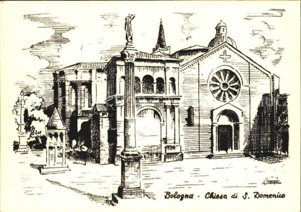 Bologna Ciesa San Domenico Zeichnung