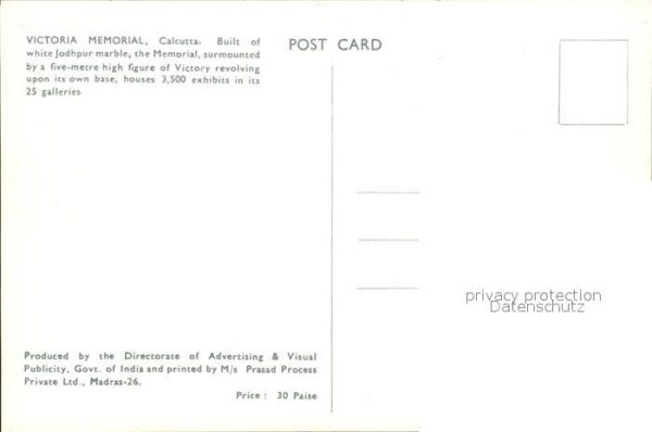 Calcutta Viktoria Memorial – Bild 2