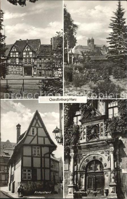 Quedlinburg Finkenherd Rathaus Schloss