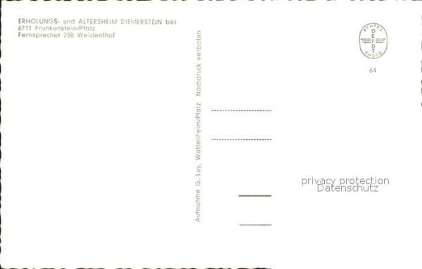 Frankenstein Pfalz Altersheim Diemerstein – Bild 2