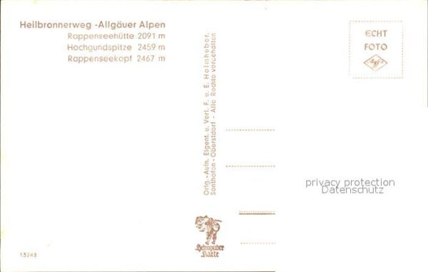 Oberstdorf Rappenseehütte Hochgundspitze Rappensee – Bild 2