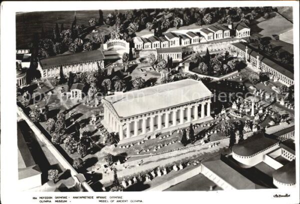 Olympia Griechenland Museum Fliegeraufnahme
