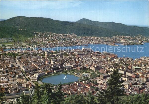 Bergen Norwegen Panorama