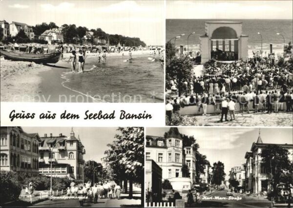 Bansin Ostseebad Strand Karl Marx Strasse Strandpromenad