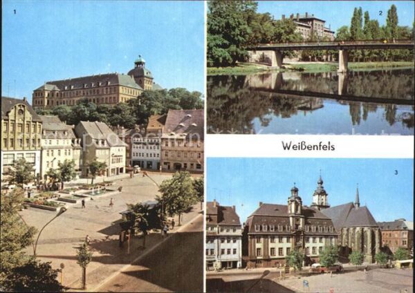 Weissenfels Saale Karl Marx Platz Brücke der Deutsch Sowj