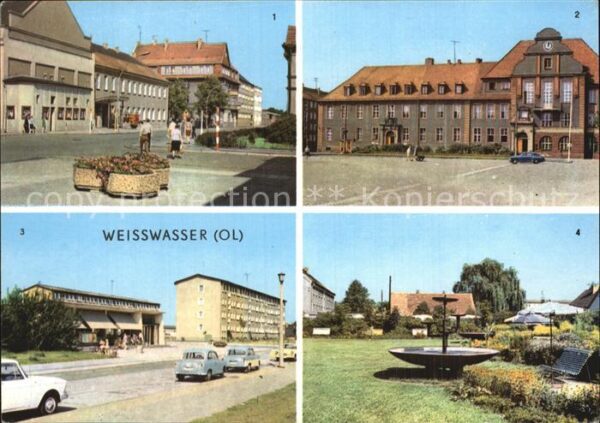 Weisswasser Oberlausitz Muskauer Strasse Rathaus Wohnkomplex Hu