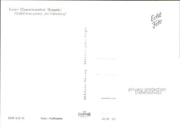 Oberwiesenthal Erzgebirge Erholungsheim Am Fichtelberg – Bild 2