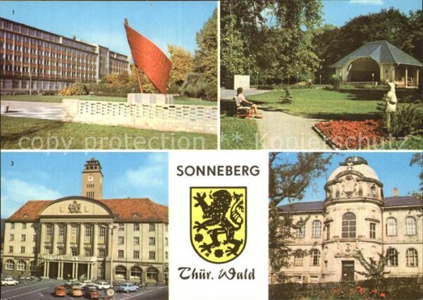 Sonneberg Thueringen Ehrenmal an der Karl Marx Strasse Stadt
