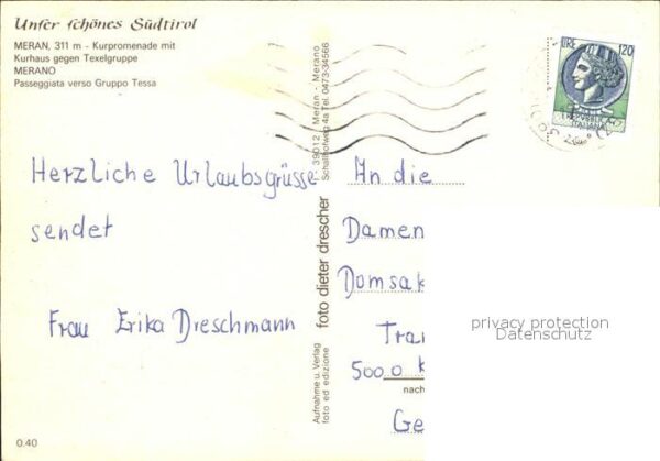 Meran Merano Kurhaus gegen Texelgruppe – Bild 2