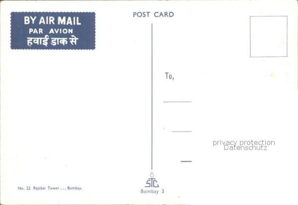 Bombay Mumbai Rajabai Tower – Bild 2