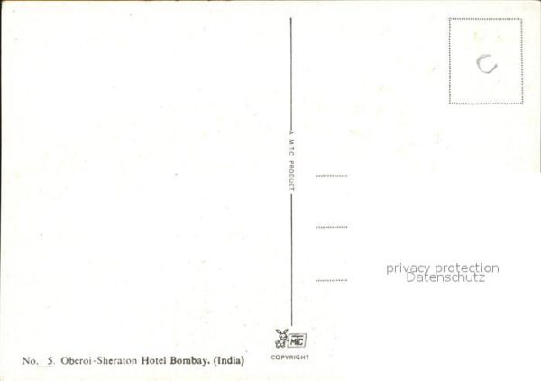 Bombay Mumbai Oberoi Sheraton Hotel – Bild 2