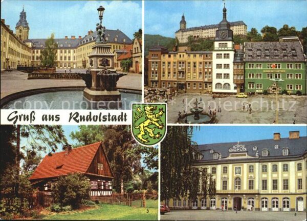 Rudolstadt Schloss Heidecksburg Marktplatz Volksku