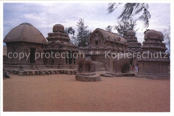 Mahabalipuram Draupadi Arjuna Bhima Dharmaraja and Na