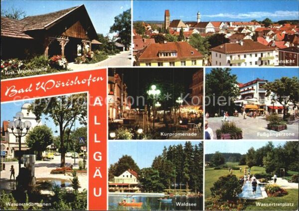 Bad Woerishofen Teilansicht Wasserradbrunnen Waldsee Wa